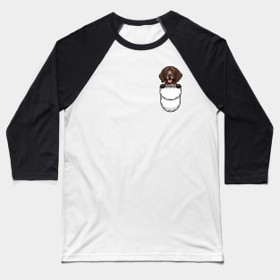 Funny German Shorthaired Pointer Pocket Dog Baseball T-Shirt